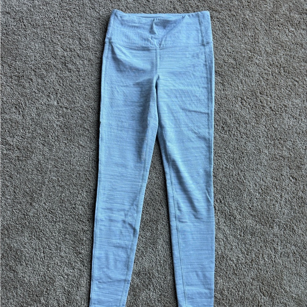 Athleta White Textured High-Waisted Leggings